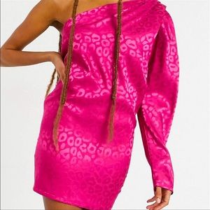 Pink Cheetah Print Party Dress